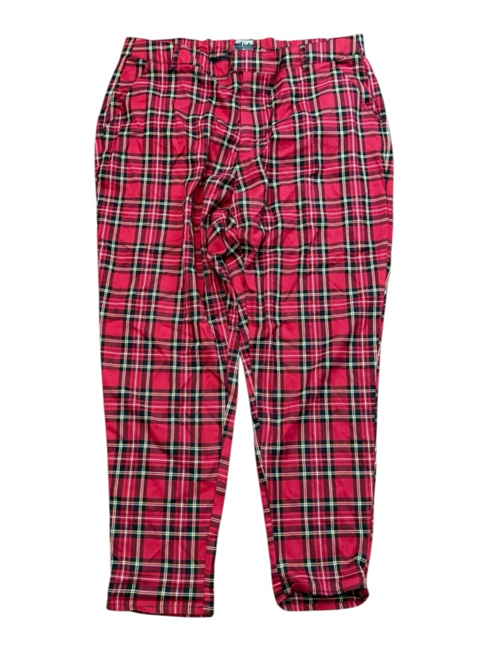 Hot Topic Red Black Plaid Trousers